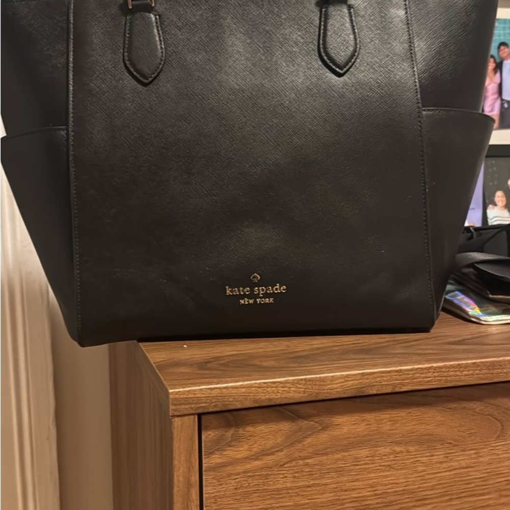 Kate Spade Black Leather Tote